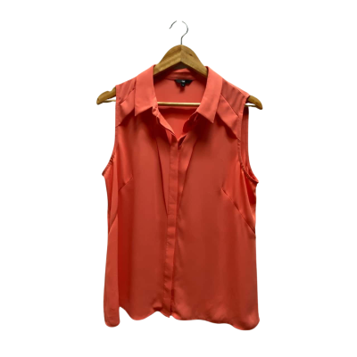 Cue Womens  Size 14 Coral Sleeveless Top