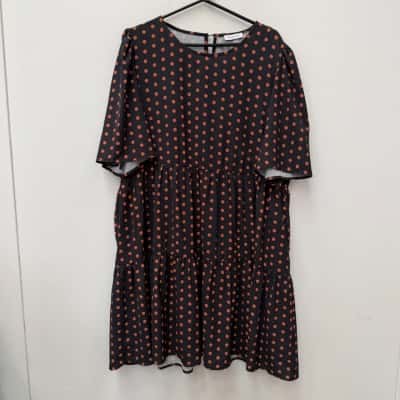 Little Party Dress Polka Dot Smocks Dress - Size 18 