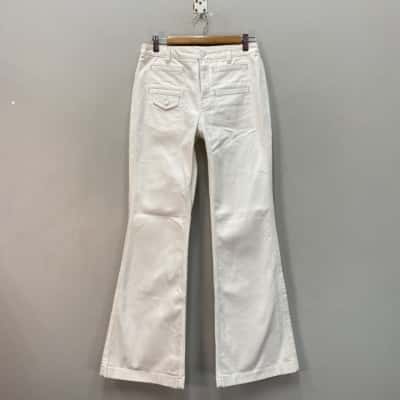 Country Road Womens  Size 8 Tapered Leg Jeans White 