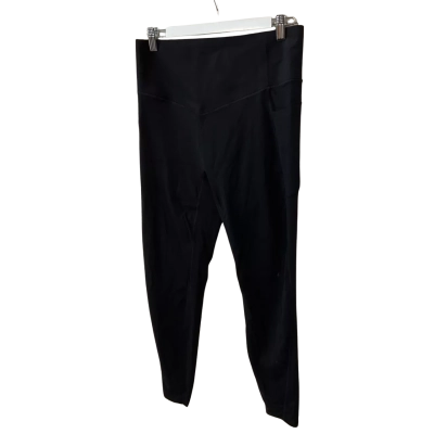  Womens Halara 'ultrasculpt' Size L Black 7/8" Leggings 