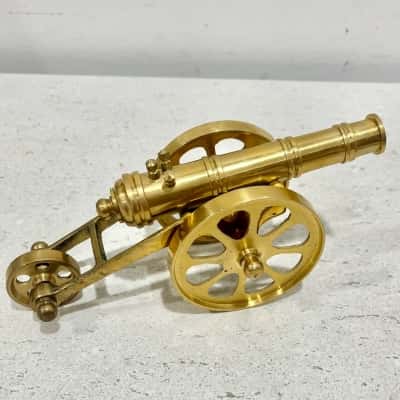 Vintage Brass Decorative Canon