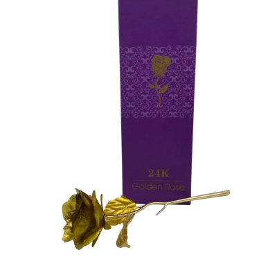 Artificia; 24K Gold Rose in Gift Box    CAB