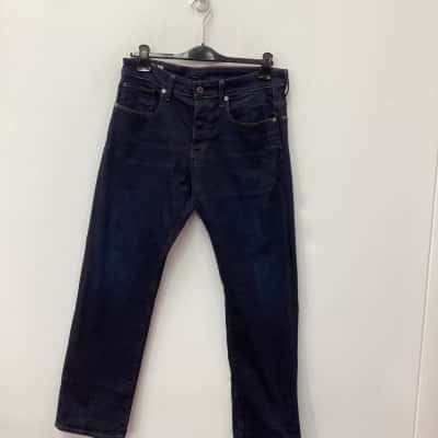 G Star Raw Mens Navy Blue Size W33 L 30