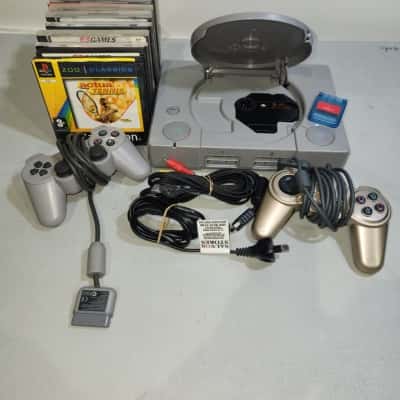 Sony PS1 Console w/ 10 Assorted Games + Accessories - SEE DESCRIPTION