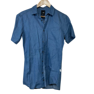 Brand New - Yd. Short Sleeve Blue Shirt - Size 2XS