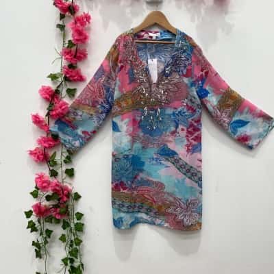 W. Lane Womens  Size 10 Long Sleeve Top Multicoloured 