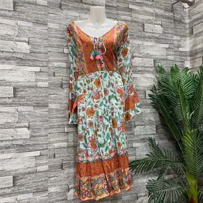  Escape by OQ Womens  Size 20 Maxi Dress Floral / Orange 