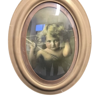 Bubble glass oval vintage prints