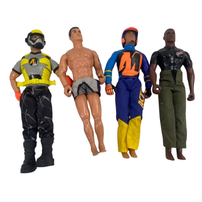 3 x Action man and 1 x Ultra Corps Figures