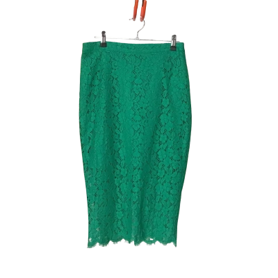 Bardot Womens  Size 12 Sienna Lace Jungle Green Skirt