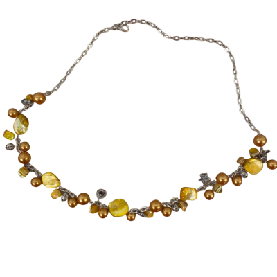 Orange and Brown Ocean Themed Necklace