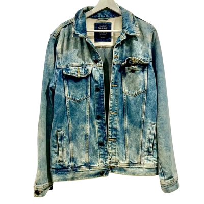 Pull & Bear Stonewash Denim Jacket Size L
