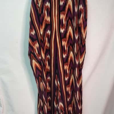 City Chic Womens  Size XXL Wide Leg Pants Black  / Multicoloured / Orange / Purple / White 