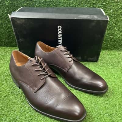 Country Road Travel Derby Chocolate Brown Shoes Size 43