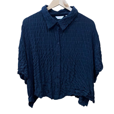 Gorman Black Shirred Top Size 18