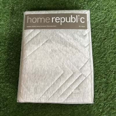 Home Republic Maddox Grey European Pillowcase (New)