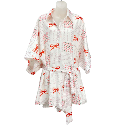 Brand New - Billy J - Womens Alexandria Playsuit - Size 16 - Sweet Bow Pink (RRP $89.95)