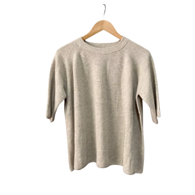 Vic and Bert Womens  Size L / M Cashmere Knit Top Beige 