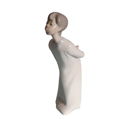Lladro Boy Kissing Figurine