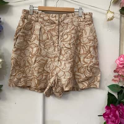 Saba Womens  Size 10 Shorts Brown / Pattern 