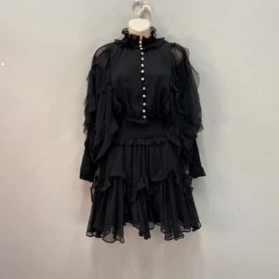 Elliatt Womens  Size XS Mini Dress Black  