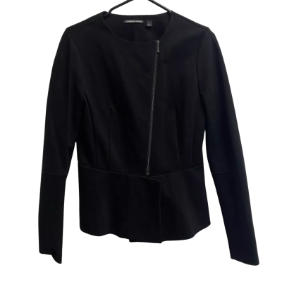 Country Road Womens  Size 12 Peplum Jacket Black  