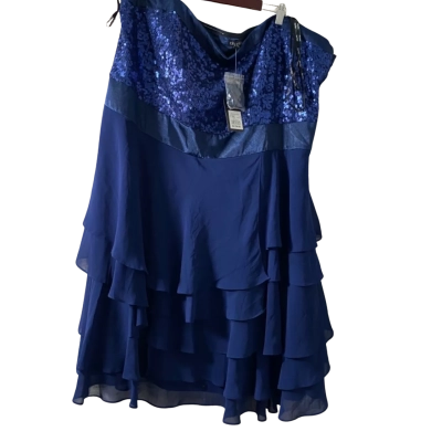 City Chic Womens  Size XXL Mini Dress Navy Blue 