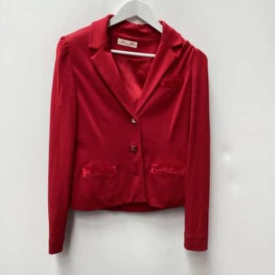 Alannah Hill Womens  Size 10 Blazer Red 