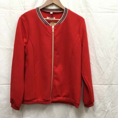 Laure de Seine Womens Size L Red Jacket