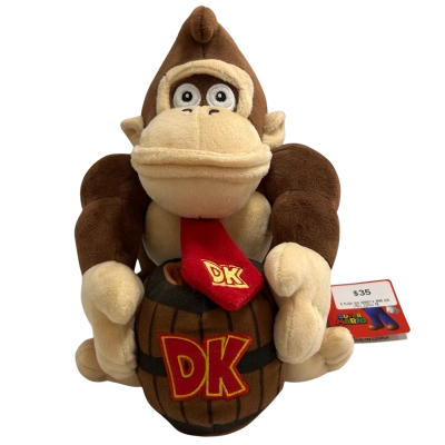 Super Mario Donkey Kong Barrel Plush