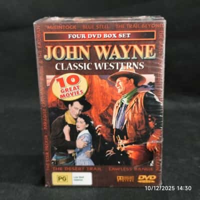 Sealed New John Wayne DVD Boxset 4 discs 