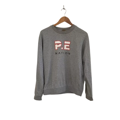 P.E Nation Womens  Size S Crew Neck Jumper Grey 