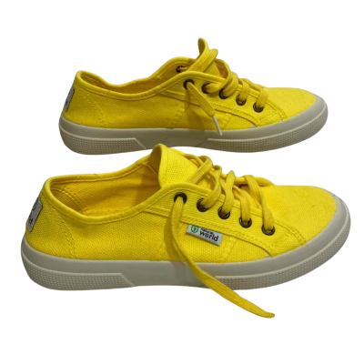  Womens Natural World Size 37 Sneakers Yellow 