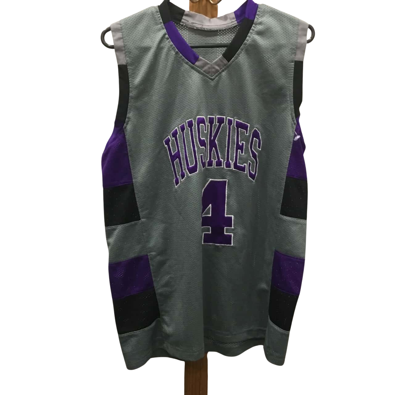 HuskiesGrey & Purple Sports Jersey Size M?