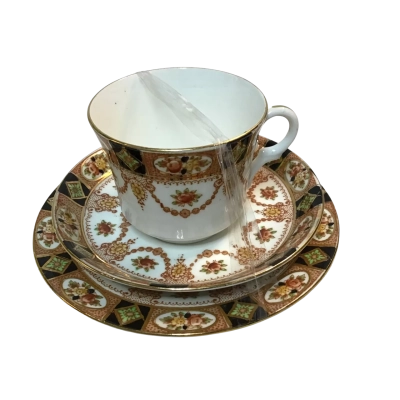Sunderland Imari Style Cup, Saucer & Plate