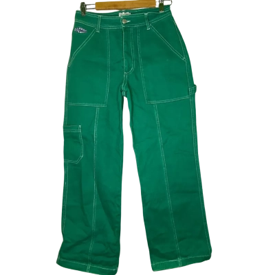 Ghanda Womens  Size 8 Low Rise Pants Green 