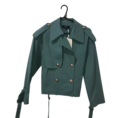 *Brand New* Motto Teal Parachute Crop Trench Coat Size S 