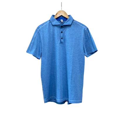 Lululemon Mens  Size L Short Sleeve Shirt Blue 