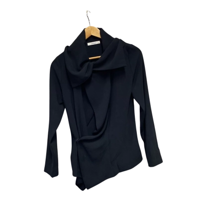 Morrison Womens  Layered Ruffle Jacket Size XS Black  