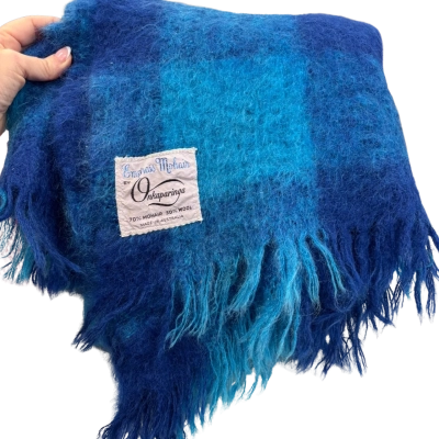 VINTAGE Empress Mohair by Onkaparinga Throw (small) blanket 