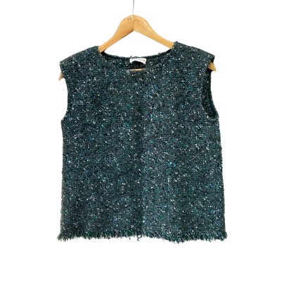 Scanlan Theodore Womens  Size M / S Sleeveless Top Green 