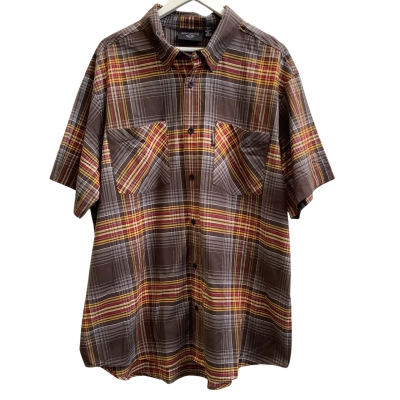 Harley Davidson Mens  Size 2XL Checked Short Sleeve Shirt Multicoloured