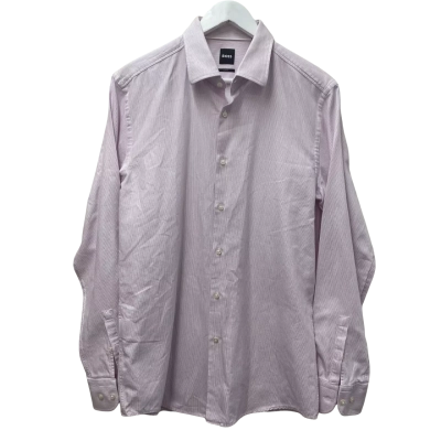 BOSS Mens  Size 42 Business Shirt Striped 