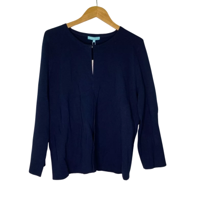Blue Illusion Womens  Size S Cardigan Navy Blue 