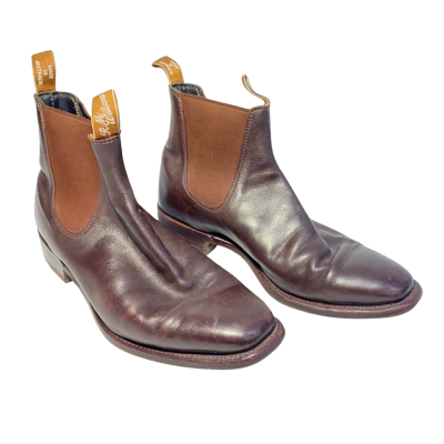 R.M.Williams Brown Leather Chelsea Boots Size 10.5