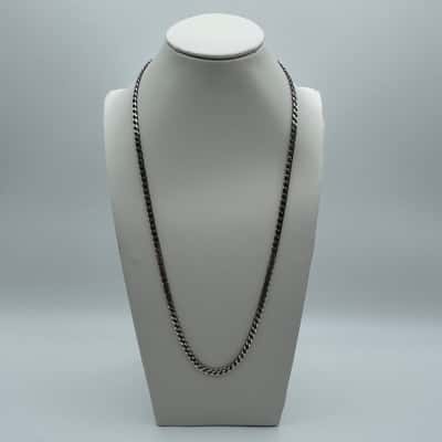 925 Silver 60cm Flat Curb Chain - 20.96gm 