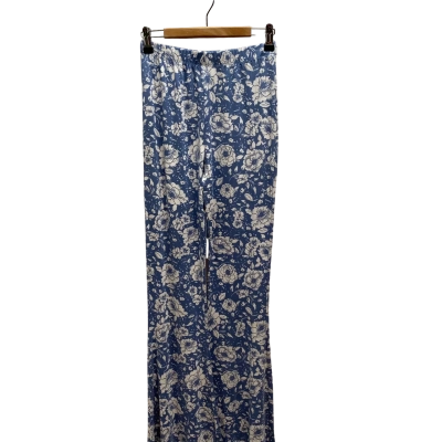 Ghanda Womens  Size S Blue Floral Pants
