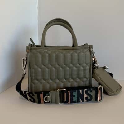 Small Steve Madden BNiko Olive Green Quilted Bag
