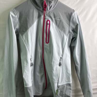 Kathmandu Womens Size 8 Track Jacket Grey / Pink  