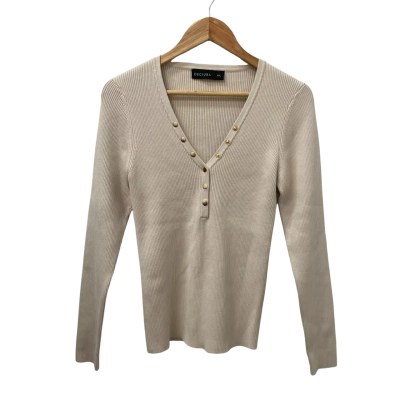 Decjuba Womens  Size XXL Jumper Beige 